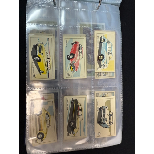 396C - An Album Containing Various Car Themed Collectors Cards, approx 12 Complete Sets including Biscuit C... 