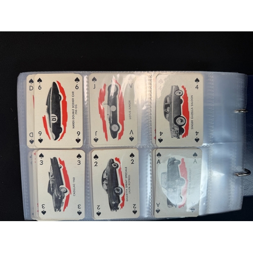 396C - An Album Containing Various Car Themed Collectors Cards, approx 12 Complete Sets including Biscuit C... 