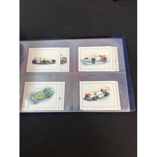 396C - An Album Containing Various Car Themed Collectors Cards, approx 12 Complete Sets including Biscuit C... 