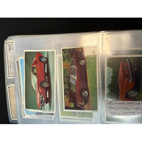 396C - An Album Containing Various Car Themed Collectors Cards, approx 12 Complete Sets including Biscuit C... 