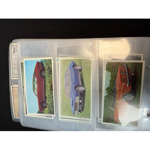 396C - An Album Containing Various Car Themed Collectors Cards, approx 12 Complete Sets including Biscuit C... 