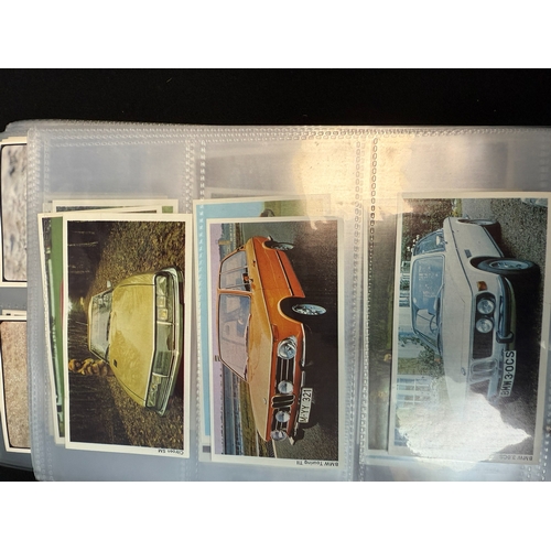 396C - An Album Containing Various Car Themed Collectors Cards, approx 12 Complete Sets including Biscuit C... 