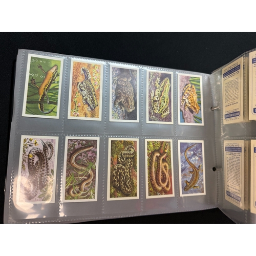 396D - Two Albums containing Brooke Bond Tea Card Complete Sets- Wildlife Themed, mostly some including Alb... 