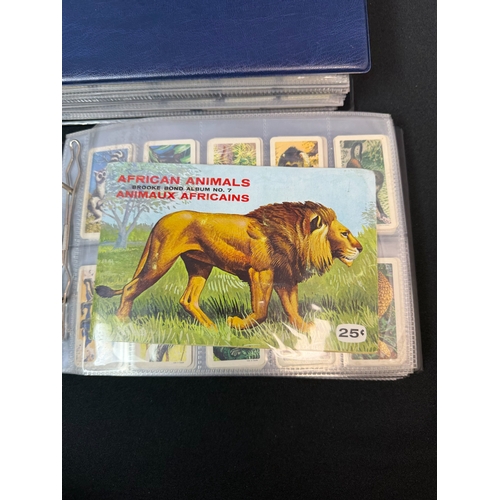 396D - Two Albums containing Brooke Bond Tea Card Complete Sets- Wildlife Themed, mostly some including Alb... 