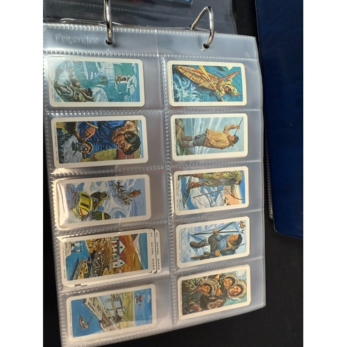 396E - Three Albums Containing Various Complete Brooke Bond Tea Card Sets including Space Themed Cards . Ap... 