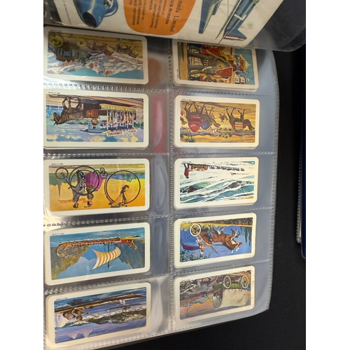 396E - Three Albums Containing Various Complete Brooke Bond Tea Card Sets including Space Themed Cards . Ap... 