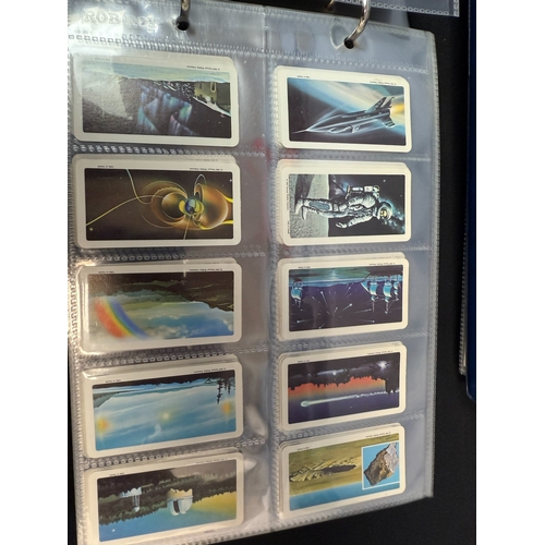 396E - Three Albums Containing Various Complete Brooke Bond Tea Card Sets including Space Themed Cards . Ap... 