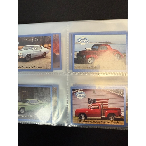 396H - An Album of Various Complete Sets of Car Themed Collectors Cards including Tom Thumb, Doncella, Mobi... 