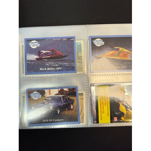 396H - An Album of Various Complete Sets of Car Themed Collectors Cards including Tom Thumb, Doncella, Mobi... 