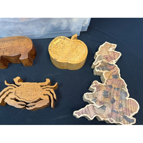 399B - Collection of 3D Wooden Puzzles