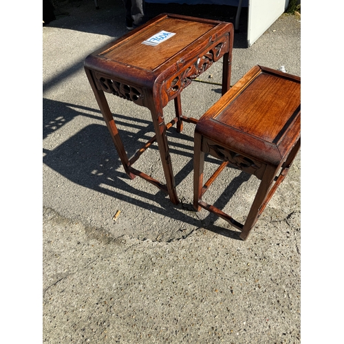 760A - Pair of Chinese Hardwood Nesting Tables