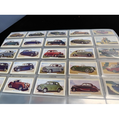 396K - A Large Cigarette Card Album containing approx 36 Complete Sets of Various Cigarette Cards and teaca... 