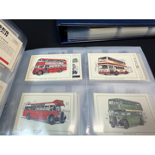 396M - Two Albums containing Various Complete Sets of Golden Era Car Collectors Cards