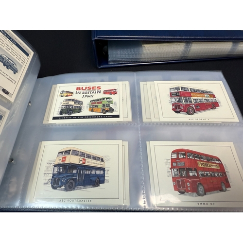 396M - Two Albums containing Various Complete Sets of Golden Era Car Collectors Cards