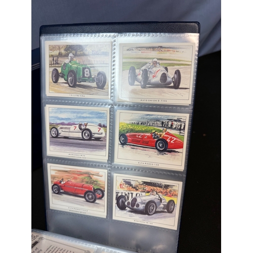 396M - Two Albums containing Various Complete Sets of Golden Era Car Collectors Cards