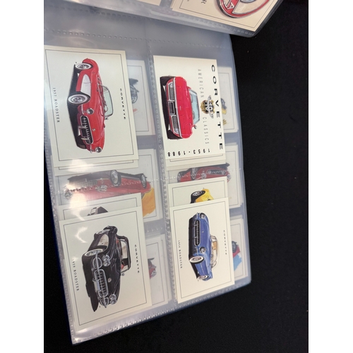 396M - Two Albums containing Various Complete Sets of Golden Era Car Collectors Cards