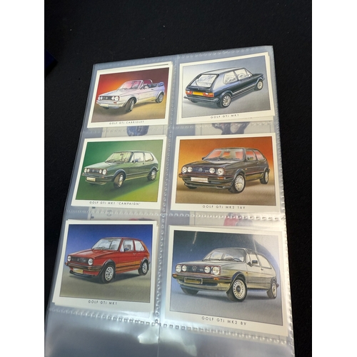 396M - Two Albums containing Various Complete Sets of Golden Era Car Collectors Cards