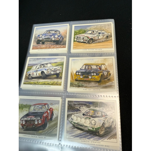 396M - Two Albums containing Various Complete Sets of Golden Era Car Collectors Cards