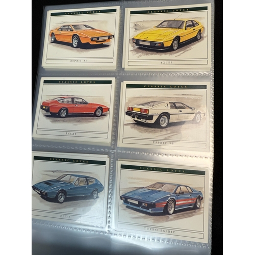 396M - Two Albums containing Various Complete Sets of Golden Era Car Collectors Cards