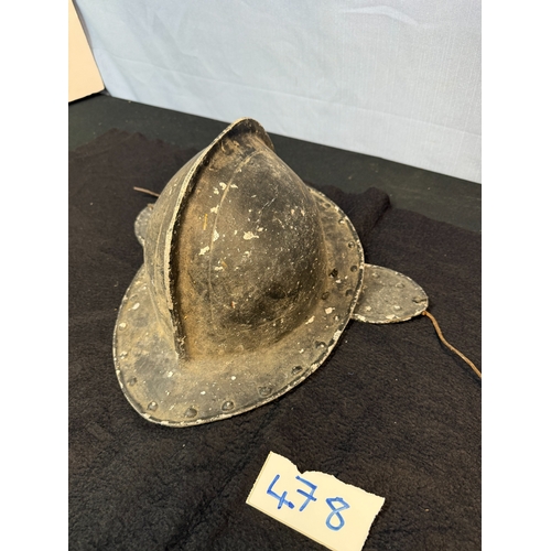 478 - Vintage Civil War STYLE Aluminium Helmet