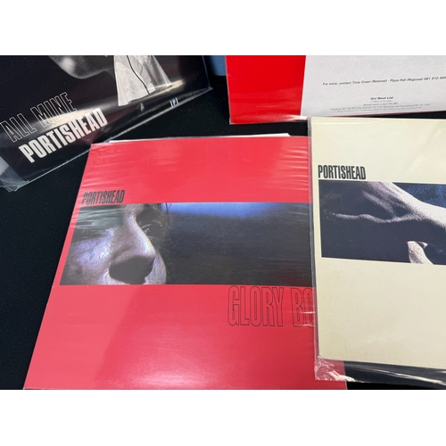 600B - Vinyl Records: A Collection of original Portishead Records to include Press Copies