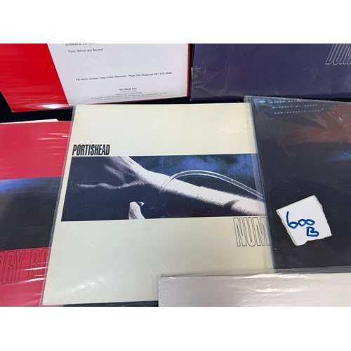 600B - Vinyl Records: A Collection of original Portishead Records to include Press Copies