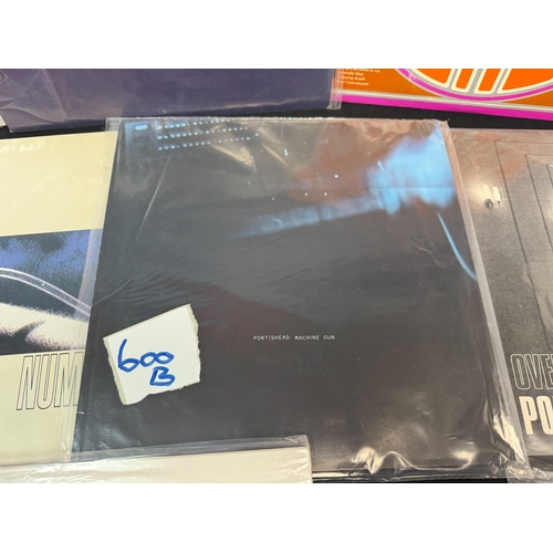 600B - Vinyl Records: A Collection of original Portishead Records to include Press Copies