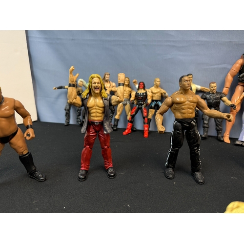 836 - A Large Collection of Vintage 1990s Onwards Wrestling Figures