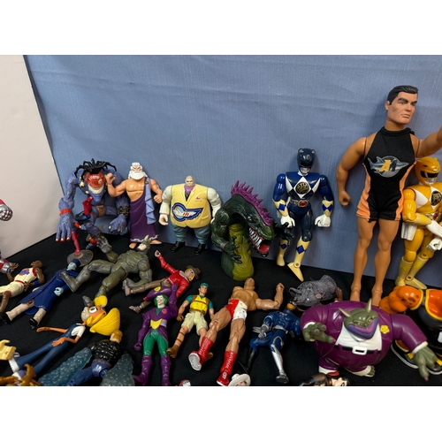 837 - A Large Lot of Vintage 1990s Action Figures incl. Toy Story, NBA, Power Rangers, Small Soldiers plus... 