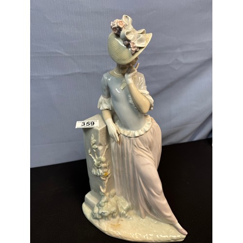 359A - Rare Lladro Figurine: Model 4850 Aesthetic Pose Lady with Parasol