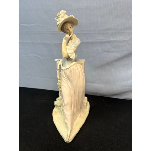 359A - Rare Lladro Figurine: Model 4850 Aesthetic Pose Lady with Parasol