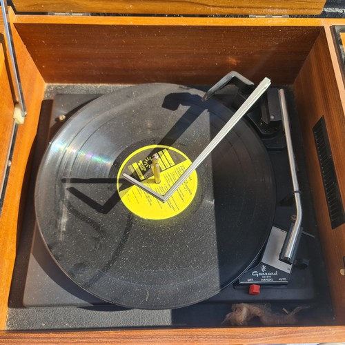 633 - Mid Century Teak Cased G Marconi Radiogram