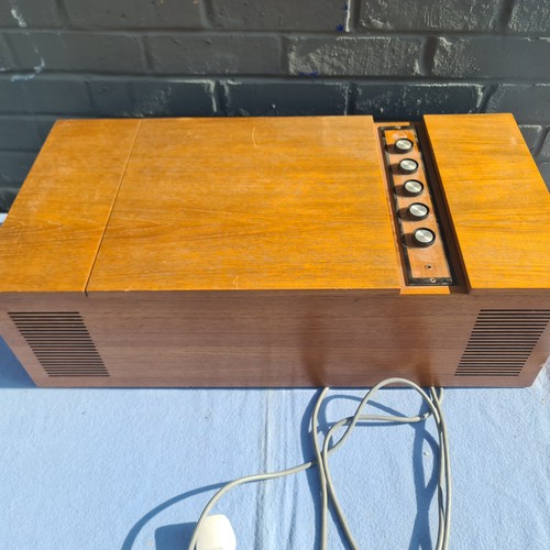 633 - Mid Century Teak Cased G Marconi Radiogram