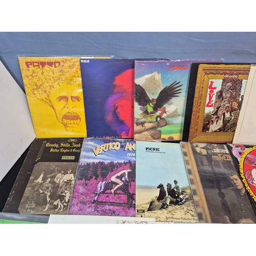 600 - Vinyl Records: An Interesting Collection of Assorted Records to include Blues Rock, Psychedelic Rock... 