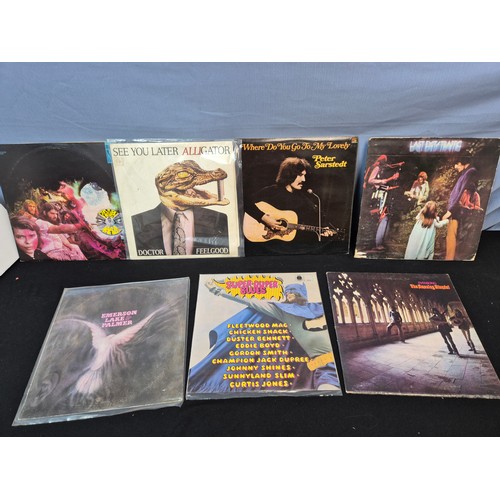 600 - Vinyl Records: An Interesting Collection of Assorted Records to include Blues Rock, Psychedelic Rock... 