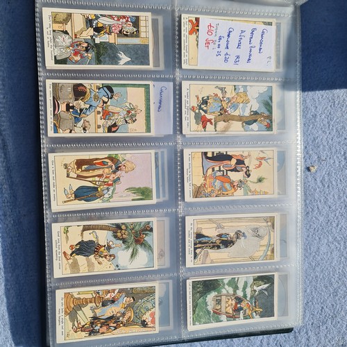 396L - Two Albums containing Cigarette Cards, Including Chinese Issue Aesops Fable (71/100), Various Glamou... 