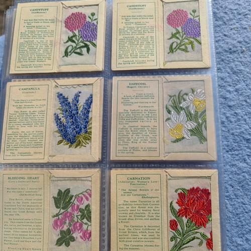 201b - An Album of Complete Silk Cigarette Card Sets