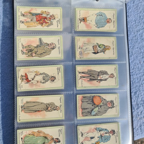 201C - An Album of Complete Cigarette Card Sets to include Stamps, Rugby and Football Themed Sets