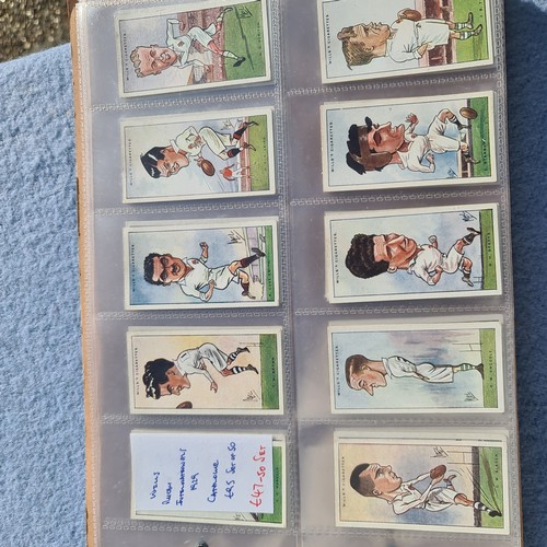 201C - An Album of Complete Cigarette Card Sets to include Stamps, Rugby and Football Themed Sets