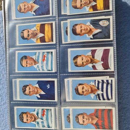 201C - An Album of Complete Cigarette Card Sets to include Stamps, Rugby and Football Themed Sets