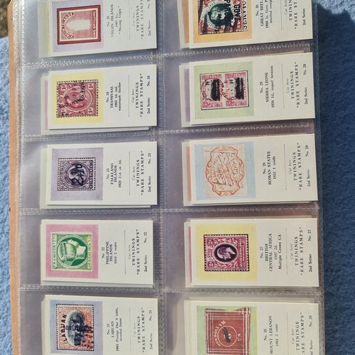 201C - An Album of Complete Cigarette Card Sets to include Stamps, Rugby and Football Themed Sets