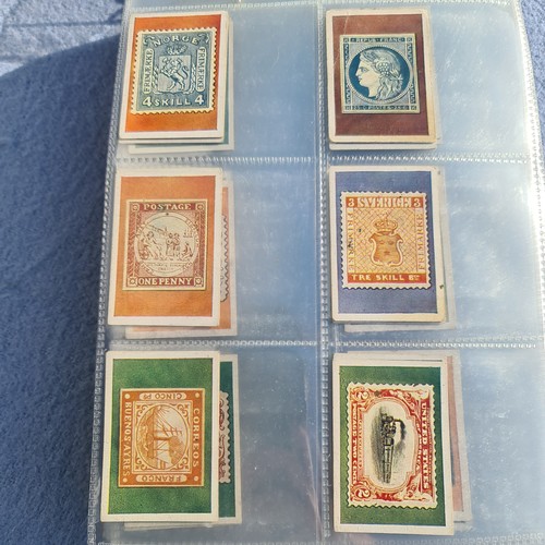 201C - An Album of Complete Cigarette Card Sets to include Stamps, Rugby and Football Themed Sets