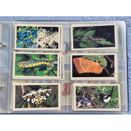 201D - Two Albums Containing Various Complete Cigarette Card Sets