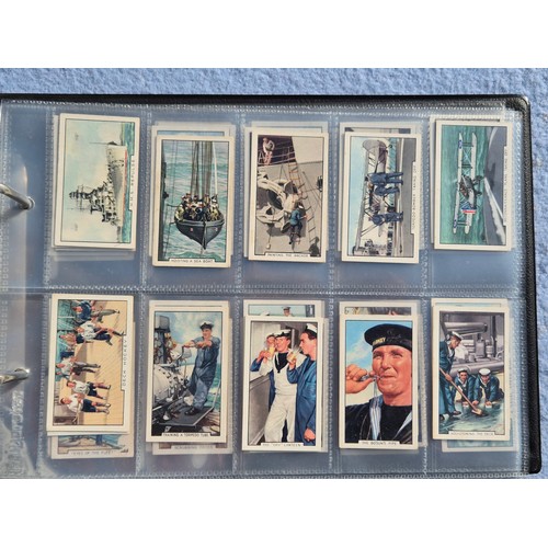 201D - Two Albums Containing Various Complete Cigarette Card Sets