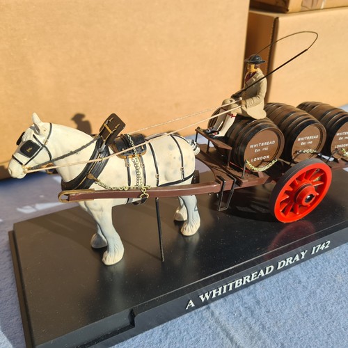 150 - Breweriana: A Trade Box of New Old Stock Modes of a Whitbread Dray 1742, a Shire Horse pulling a Car... 