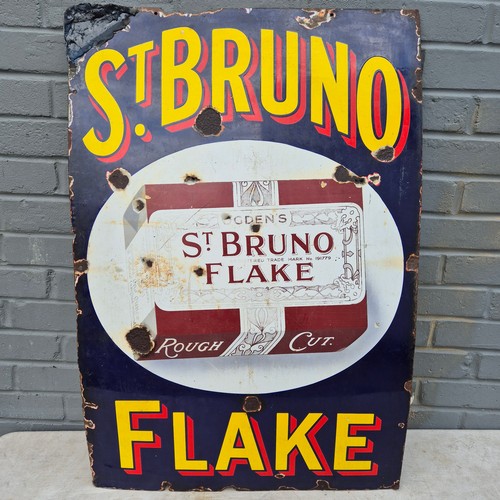 57A - A St Bruno Flake Enamel Sign (approx 91.5cm x 61cm)