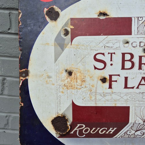 57A - A St Bruno Flake Enamel Sign (approx 91.5cm x 61cm)