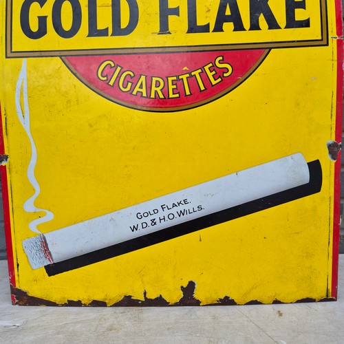 57 - A Will's Gold Flake Cigarettes Enamel Sign (approx 86.5cm x 61cm)