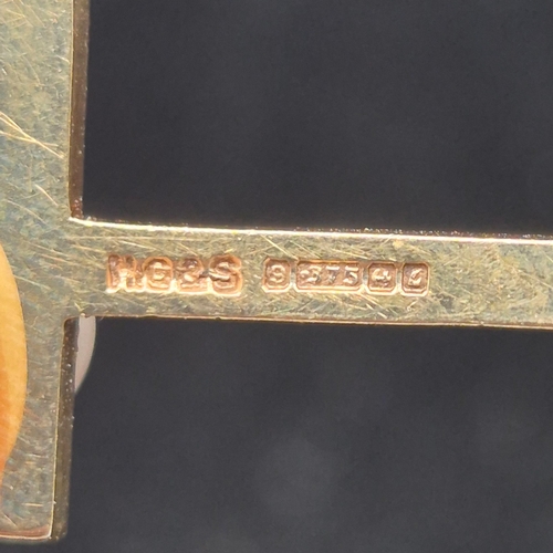 2 - A 9ct Gold Crucifix Earring by Henry Griffith & Sons Ltd. together with another (2g)