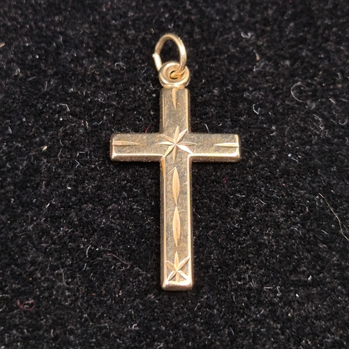 2 - A 9ct Gold Crucifix Earring by Henry Griffith & Sons Ltd. together with another (2g)